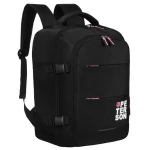 Peterson 3- Funkciós Utazó Hátizsák, WizzAir méretű 40x30x20cm, Fekete-Piros Színben