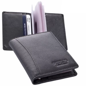 GIULIO COLLECTION valódi bőr kártyatartó RFID rendszerrel