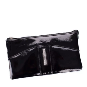 Fairy Crystal köves valódi lakkbőr női pénztárca NP 130 black RFID védelemmel