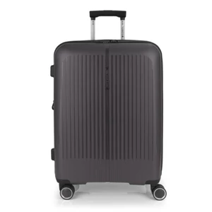 Gabol Brooklyn 4-kerekes bővíthető bőrönd Sötétszürke színben 65 cm GA-1239M