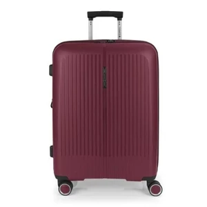 Gabol Brooklyn 4-kerekes bővíthető bőrönd Bordó színben 65 cm GA-1239M