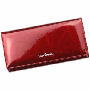 Pierre Cardin női lakkbőr pénztárca piros színben
