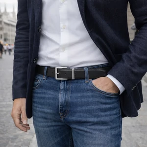Valódi bőr férfi öv Made In Italy 135 cm