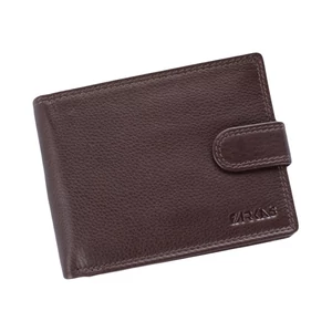 Férfi bőr pénztárca barna színben RFID védelemmel 301 Brown