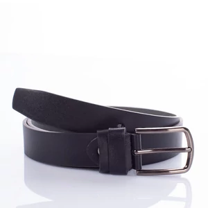 Valódi bőr férfi öv 115 cm fekete színben
