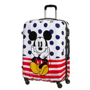 American Tourister Disney Legends Mickey Blue Dots Spinner bőrönd 75 cm-es