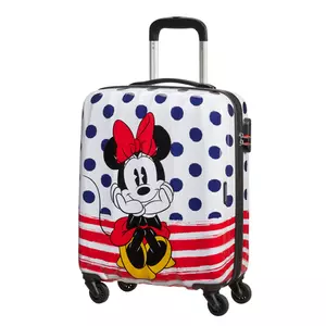 American Tourister Disney Legends Minnie Blue Dots Spinner bőrönd 55 cm-es 
