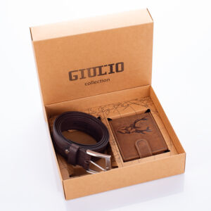 GIULIO vadász pénztárca és öv ajándékcsomag