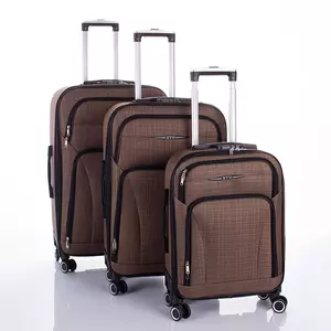 3 db-os bőrönd szett barna színben