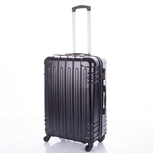Bőrönd közép méret fekete színben BOX 2.0 kivehető kerekekkel