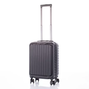 Kabin méretű bőrönd laptoptartóval TSA zárral 55 x 35 x 23 cm pohártartó résszel