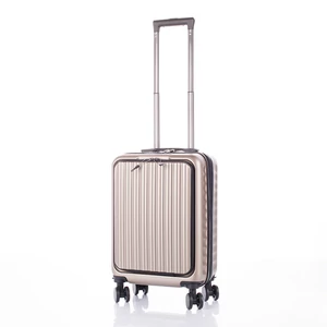 Kabin méretű bőrönd laptoptartóval TSA zárral 55 x 35 x 23 cm pohártartó résszel