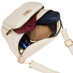 Peterson Crossbody női oldaltáska világos bézs színben
