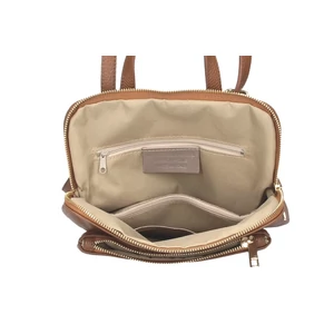 Valódi bőr női Ipad tartós hátizsák S méret S7139 MilitaryGreen