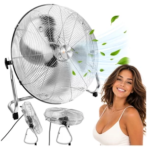 Padlóventilátor 50 cm Ruhhy 130W fém nagy teljesítményű 3 sebességfokozat