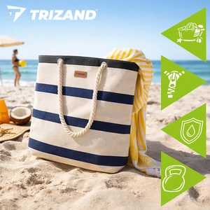 Nagy vízálló strandtáska piknikezőknek, bevásárlóknak