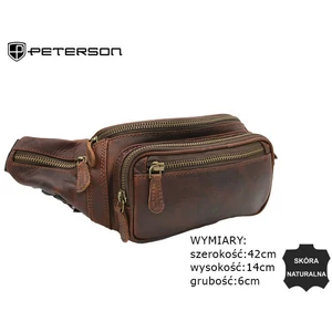 PETERSON bőr tasak PTN 2506-OLH barna