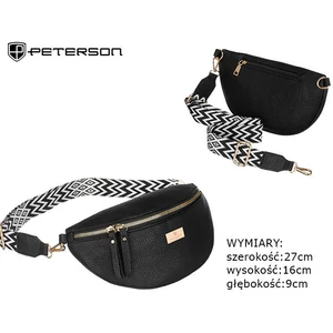 PETERSON PTN NER-ALE-4  fekete öko bőr tasak