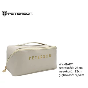 PETERSON PTN KOS-DA-7 kozmetikai táska öko bőrből