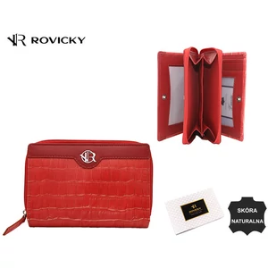Női bőr pénztárca RV-791-SLA Vörös kroko