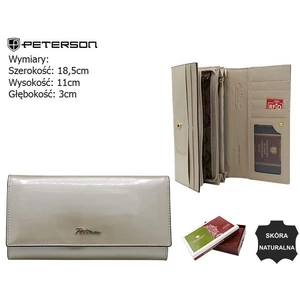 Női bőr pénztárca PTN 1N-409 Pearl