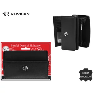 Női bőr pénztárca R-D1511-NCD-BL fekete