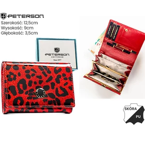 Női pénztárca bőr+PU PTN PS445-PDS Red