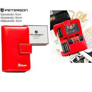 Női öko pénztárca PTN-POR-02-PU Piros