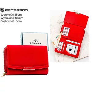 Női öko pénztárca R-001-WD8 piros