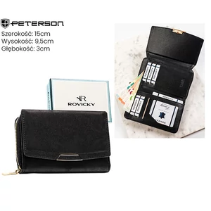 Női öko pénztárca R-001-WD8 Fekete