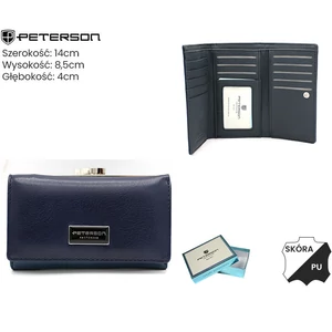 Női pénztárca bőr+PU PTN PX23-F773 Navy