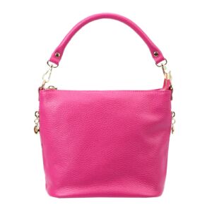 Patrizia Valódi bőr női táska pink színben