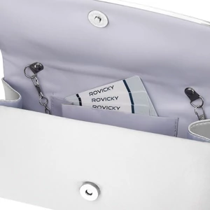 R-XS028-3 Ezüst kuplung táska