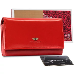 Női pénztárca bőr+PU PTN PS401-FDS RED