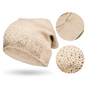 Női gyapjúkeverék sapka PTN HAT-01 Beige Peterson