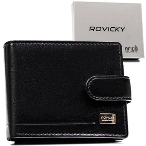Férfi bőr pénztárca CPR-021L-BAR Fekete