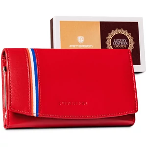 Peterson bőr pénztárca PTN RD-31-GCL-A RED