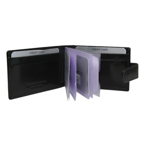 ROVICKY bőr RFID kártya tok TW-02-RVT Fekete