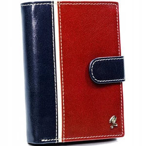 RFID bőr pénztárca ROVICKY 331L-RBA-D NAVY-RED