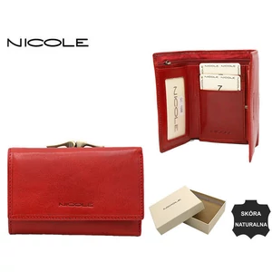 Női bőrtárca F17501 RED