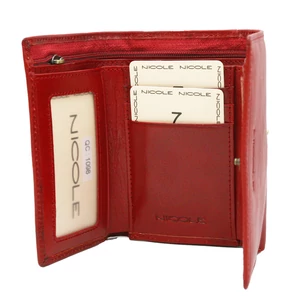 Női bőrtárca F17501 RED