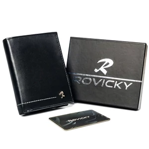 RFID bőrtárca ROVICKY N4-CMC Fekete