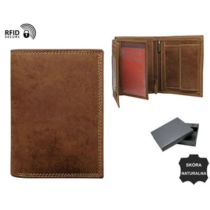Férfi bőr pénztárca N4-CHM-NL BOX-9103 Cognac