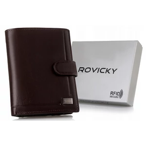ROVICKY bőr RFID pénztárca PC-104L-BAR Barna