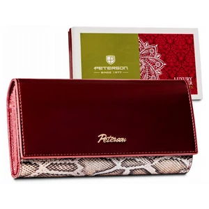 PETERSON PTN BS-490 SN piros RFID bőr pénztárca