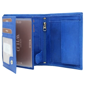 Férfi bőr pénztárca AW-N4-MAL R.Blue