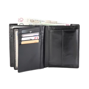ROVICKY PC-105-BAR BLACK RFI férfi RFID bőr pénztárca