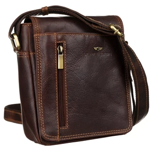 Bőr táska PTN TB-7032-COM COGNAC