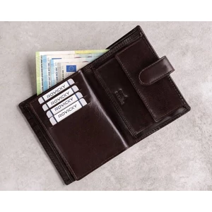 Férfi RFID bőr pénztárca PC-105L-BAR Fekete