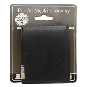 BLISTER férfi bőr pénztárca N992-P-GOS-BL Fekete